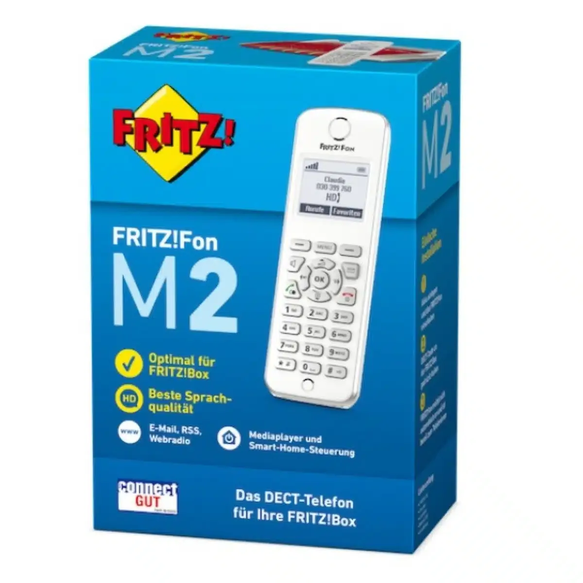 AVM FRITZ! Fon M2 Schnurloses Telefon (DECT), Weiß – Vorführgerät – Bild 6