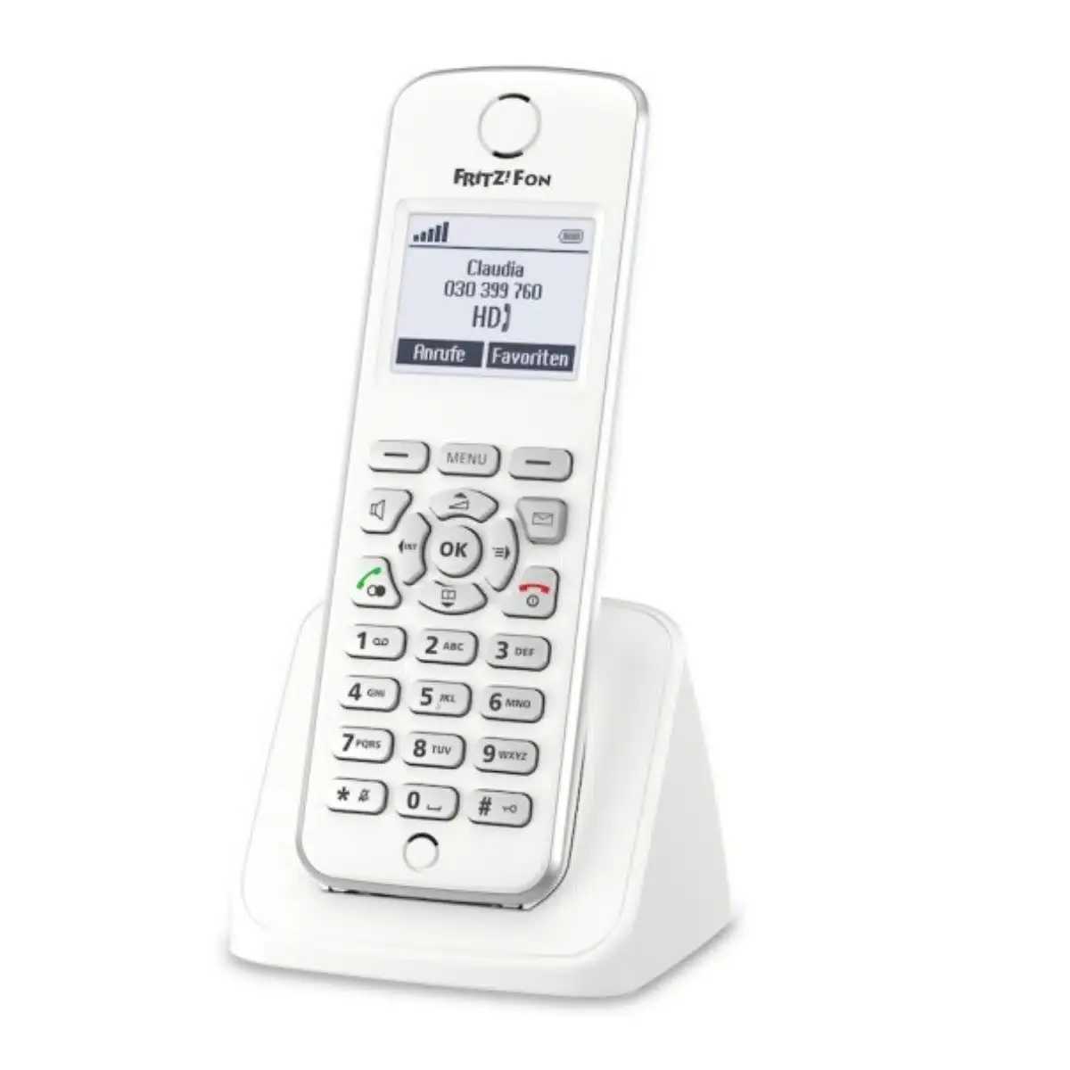 AVM FRITZ! Fon M2 Schnurloses Telefon (DECT), Weiß – Vorführgerät – Bild 2