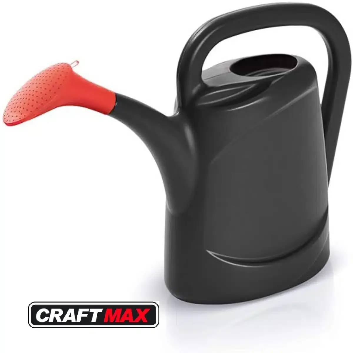 CRAFTMAX® 10L Gießkanne mit langem Auslauf und Brausekopf für Industrie, Bau, Handwerk und Werkstatt – Chemikalien resistent