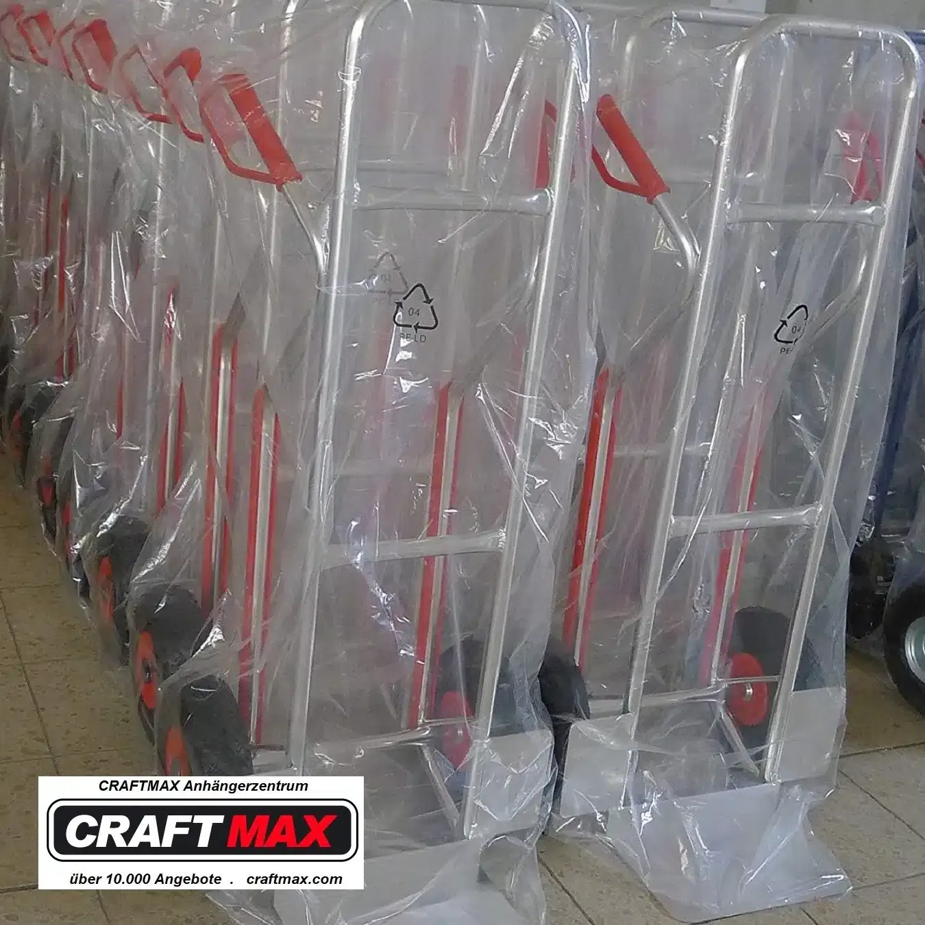 Aluminium Sackkarre mit Treppenrutsche 150 kg – Bild 5
