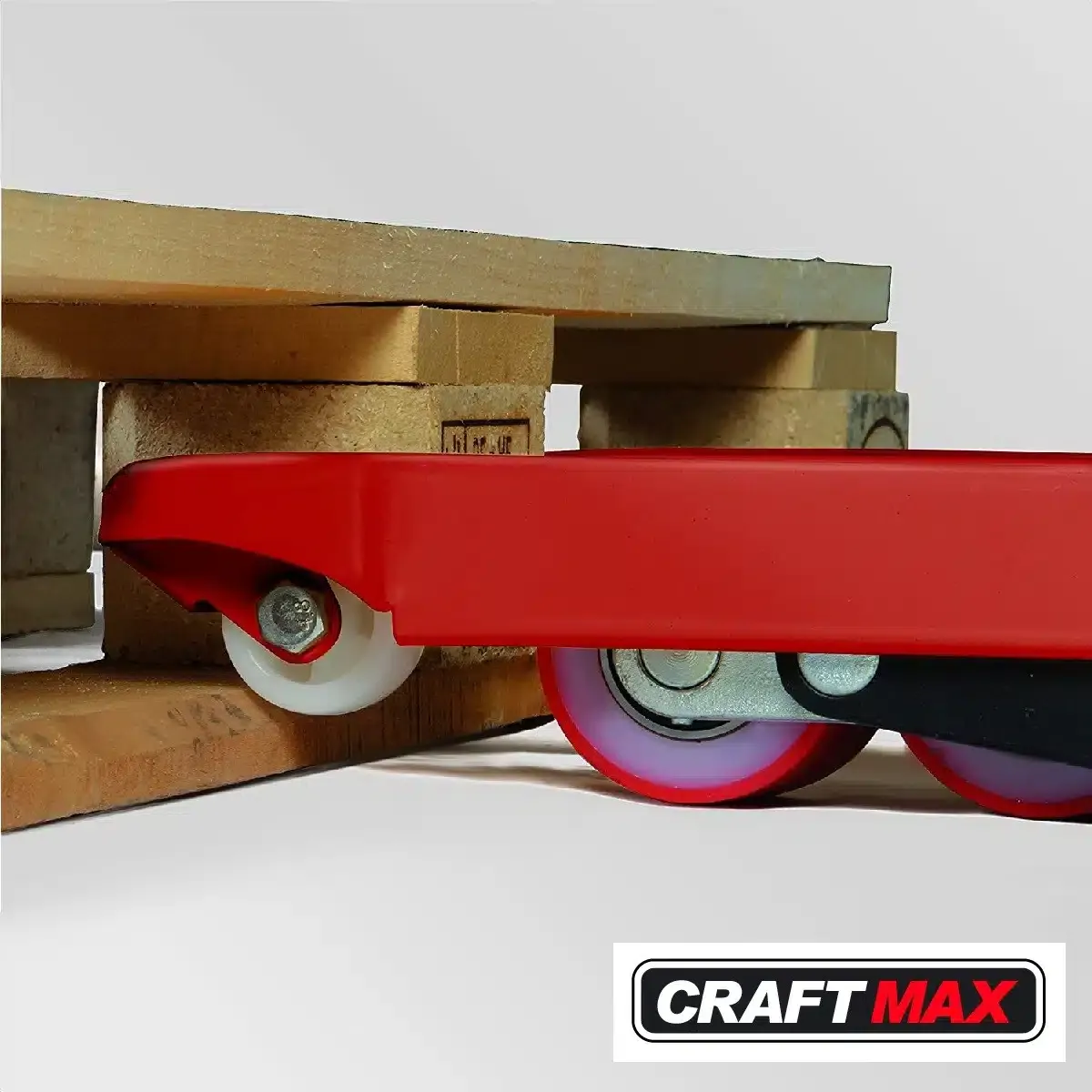 Gabelhubwagen mit hochwertigen Nylon-Rollen, Tragkraft 2500 kg, Gabellänge 1150 mm – Vorführmodell – Bild 5