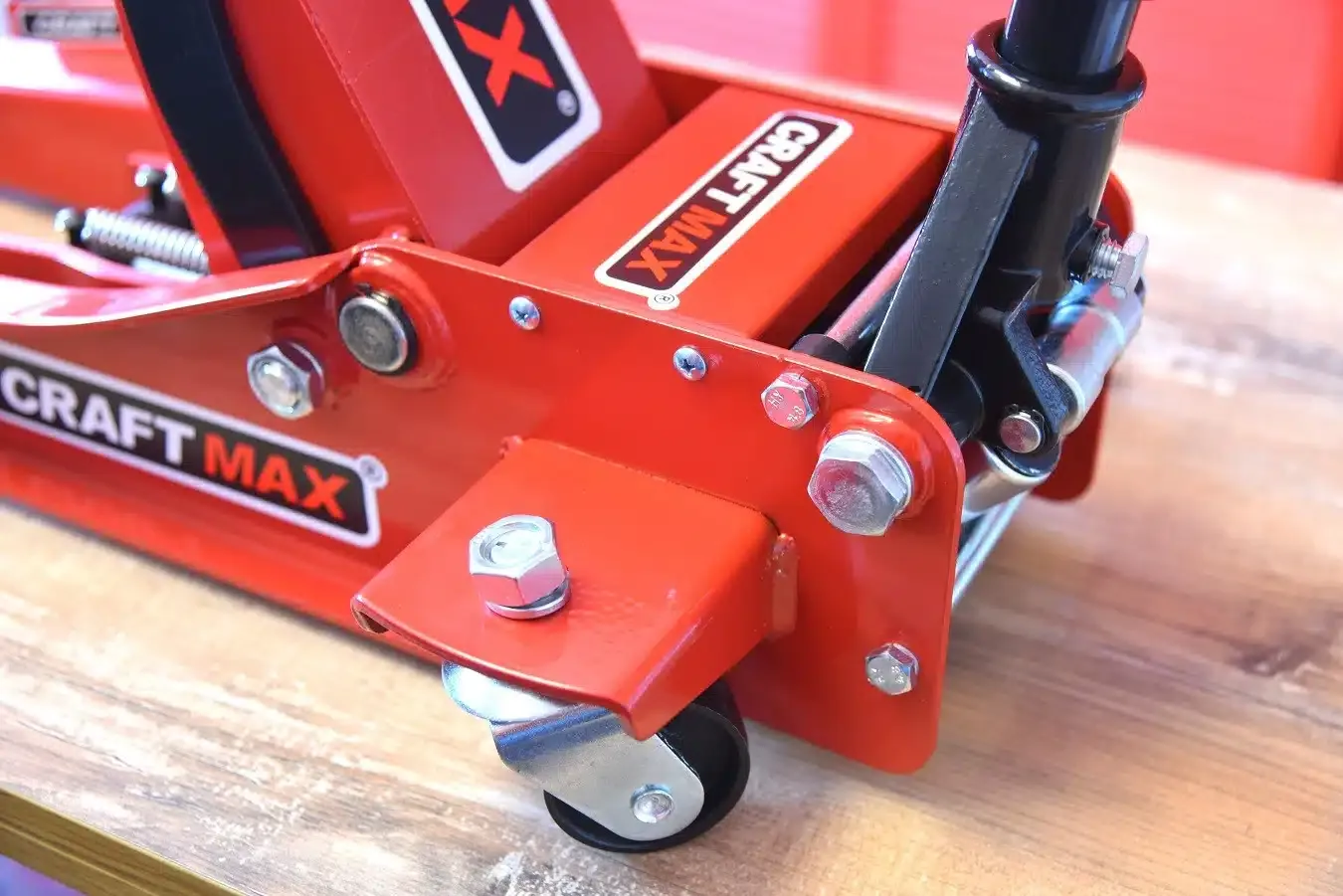 “redjack” 3000 Hydraulischer Profi Rangierwagenheber 3 Tonnen, mit Doppelkolben – Bild 8