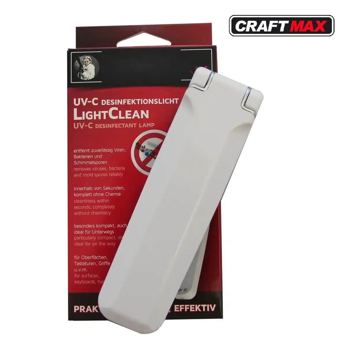 „Light Clean” UV-C Desinfektionslicht gegen Viren & Bakterien