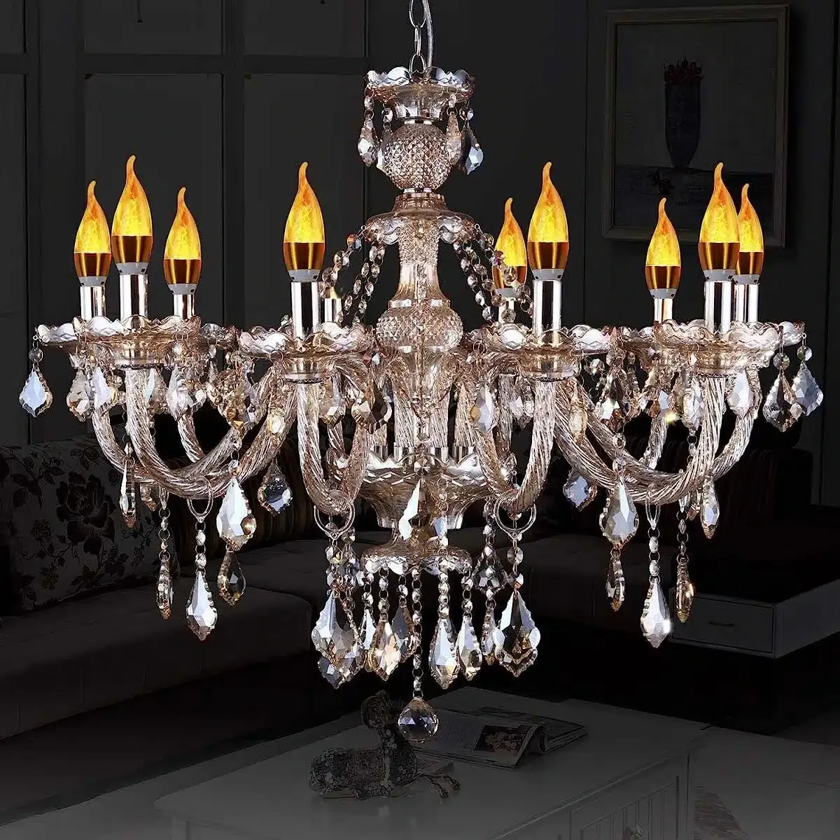 E27 LED Leuchtmittel mit 3 Flammen Simulationen – 2W, 270LM Vintage Edison Glühfaden Retro Feuer Optik – Bild 2