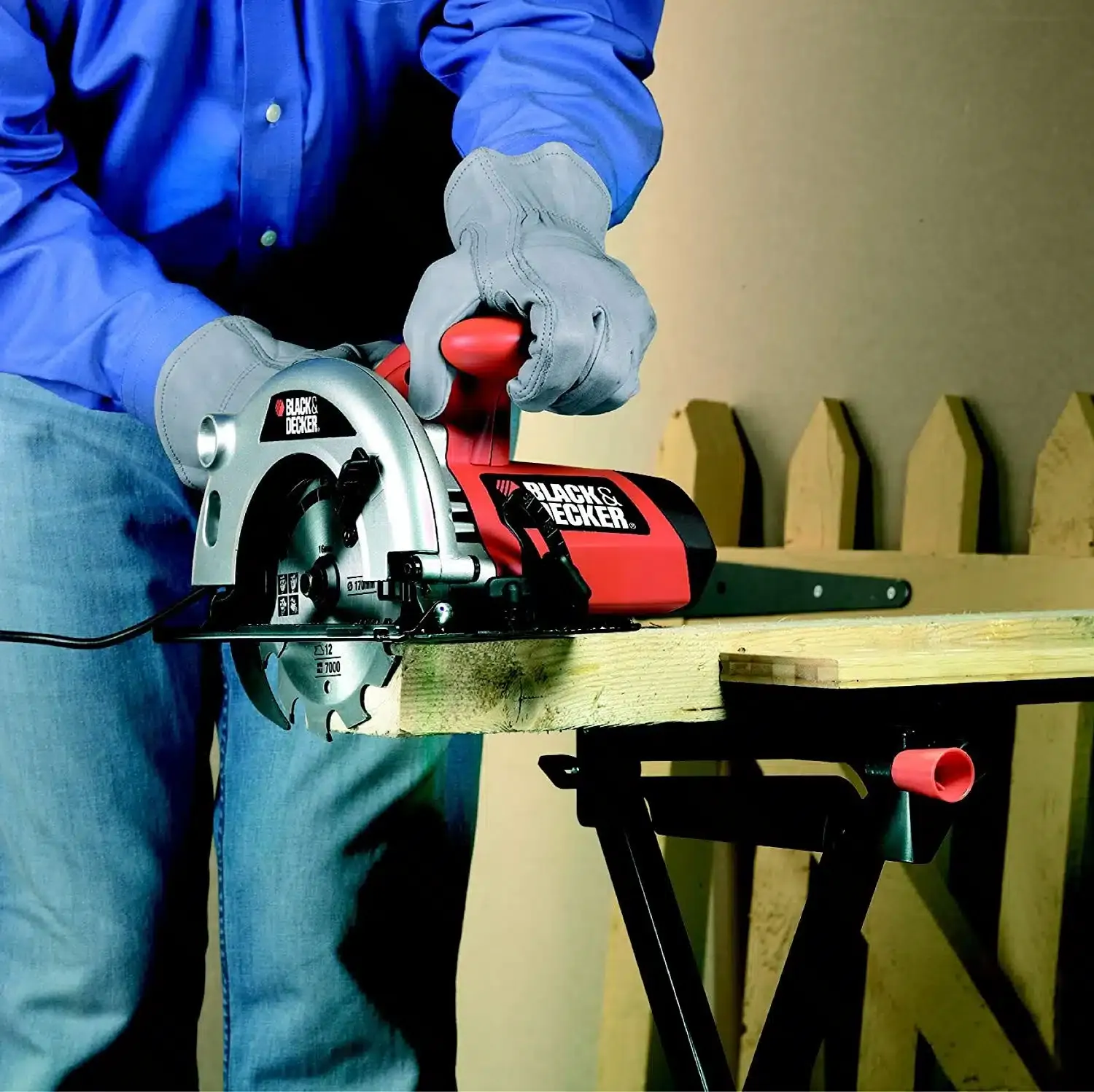 Black & Decker® elektrische Handkreissäge CD 601 Type2 – 1.100 Watt – 54mm – 160 x 16mm – Vorführgerät – Bild 2