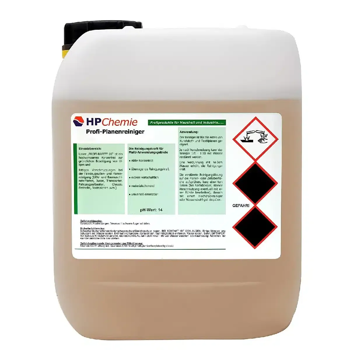 PROFI® PVC-Planenreiniger, super-starker LKW & Anhängerplanen Reiniger, Industriequalität – 2,5ltr.