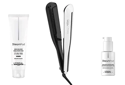 L’Oréal Professionnel Paris SteamPod Konzentriertes Serum, Pflege Serum für glattes Haar, schützt & pflegt geglättetes Haar, Hitzeschutz, sorgt für Glanz und Geschmeidigkeit – Bild 3