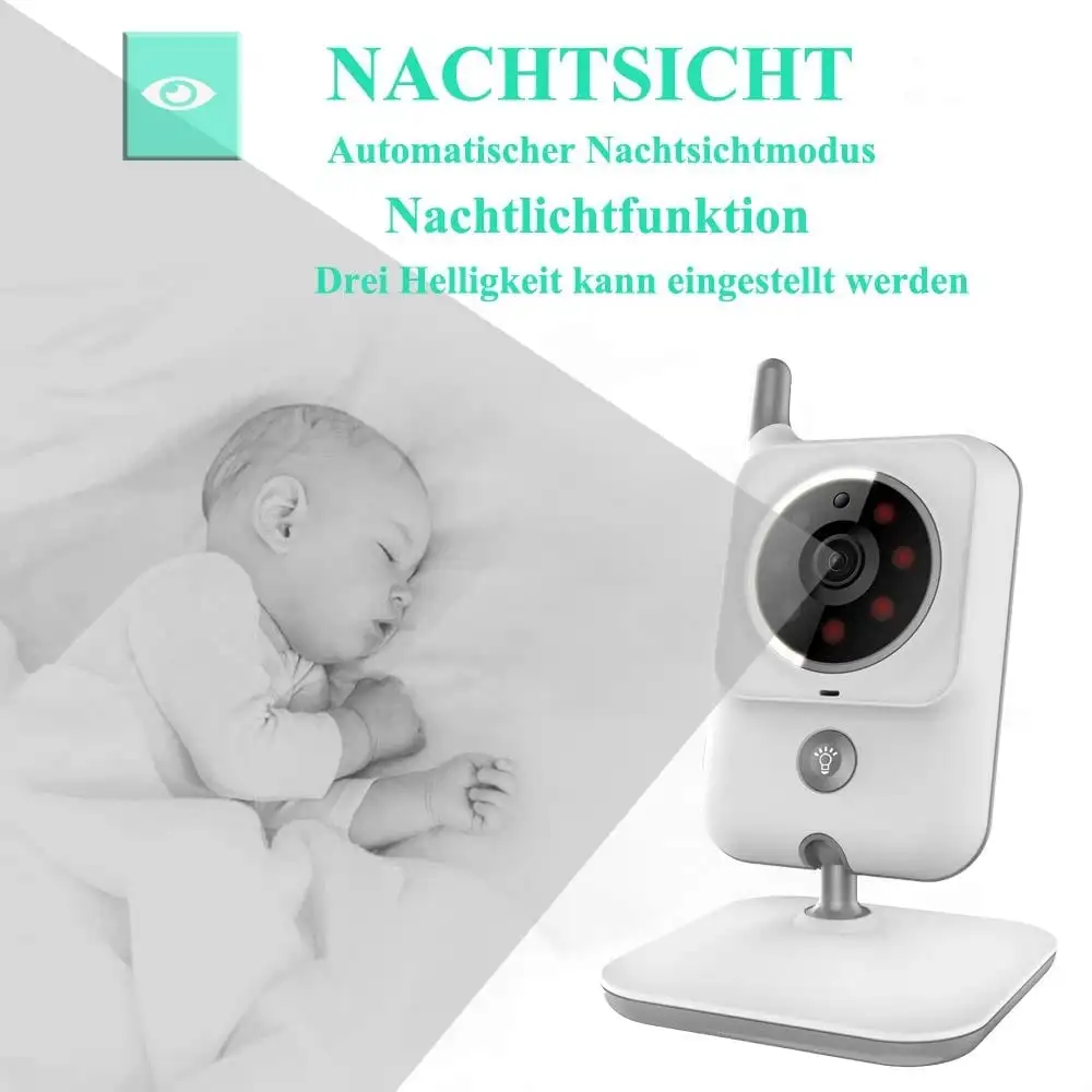Babyphone mit Kamera Video Baby Monitor 3.2 Zoll Babyfon – Bild 4
