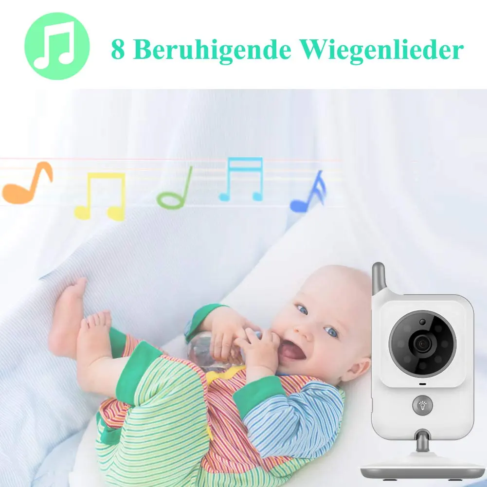 Babyphone mit Kamera Video Baby Monitor 3.2 Zoll Babyfon – Bild 5